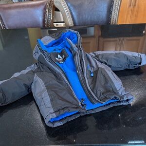 Weatherproof Kids Blue and Gray Jacket